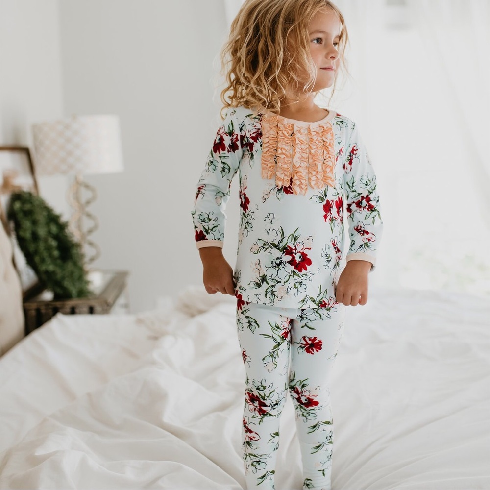 3T Sweet Honey Dreamer Pajamas-Snowy Bouquet - Picture 1 of 8